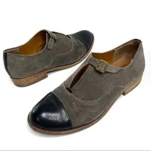 Kork-Ease Shoes Korkease Niseda Taupe Black Oxford Shoes Suede
